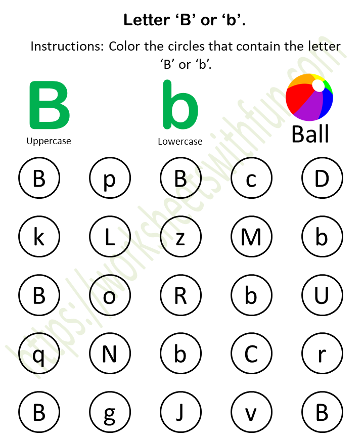 Topic: Find And Color (A To Z) Worksheets | English - Preschool | WWF